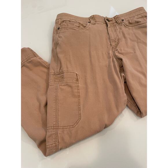 LL Bean Favorite Fit Pants Beige Size 16 Petite Cotton - Picture 2 of 4